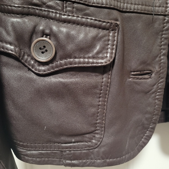Esprit Leather Jacket - Picture 5 of 12
